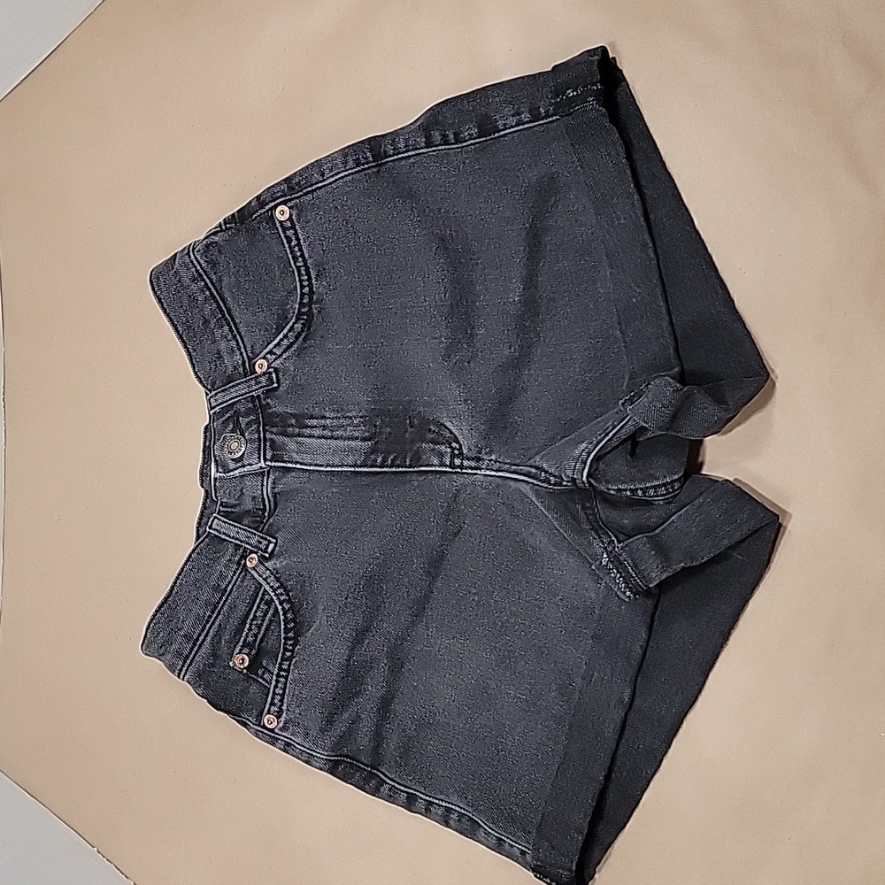 Topshop Mom Shorts, Faded Black, Size 2, EUC